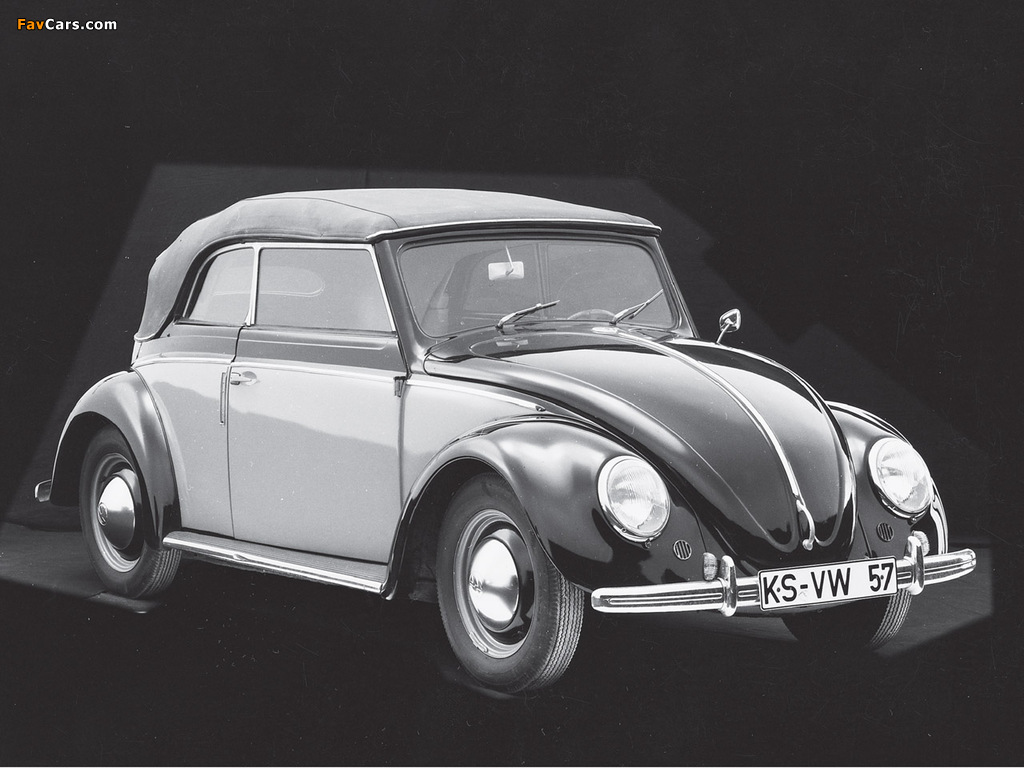 Volkswagen Käfer Karmann Cabriolet (Typ 15) 1949–53 images (1024 x 768)