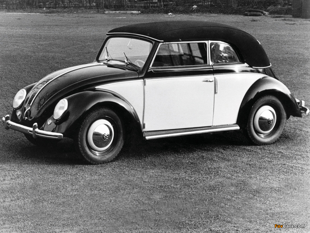 Volkswagen Käfer Karmann Cabriolet (Typ 15) 1949–53 pictures (1024 x 768)