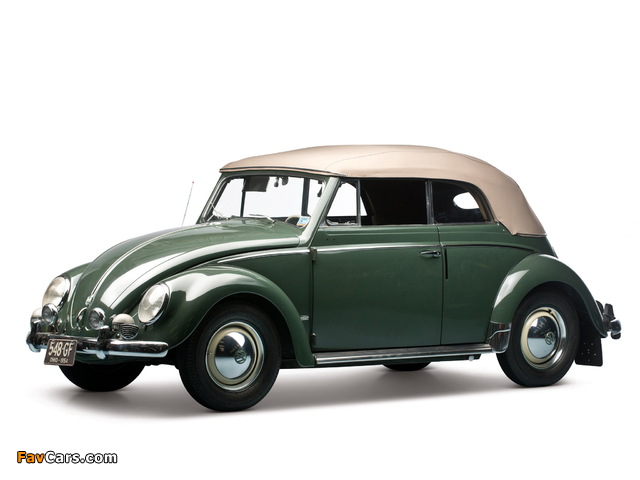 Volkswagen Beetle Convertible 1953–57 pictures (640 x 480)