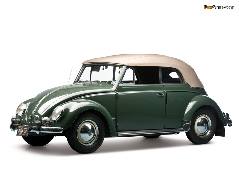 Volkswagen Beetle Convertible 1953–57 pictures (800 x 600)