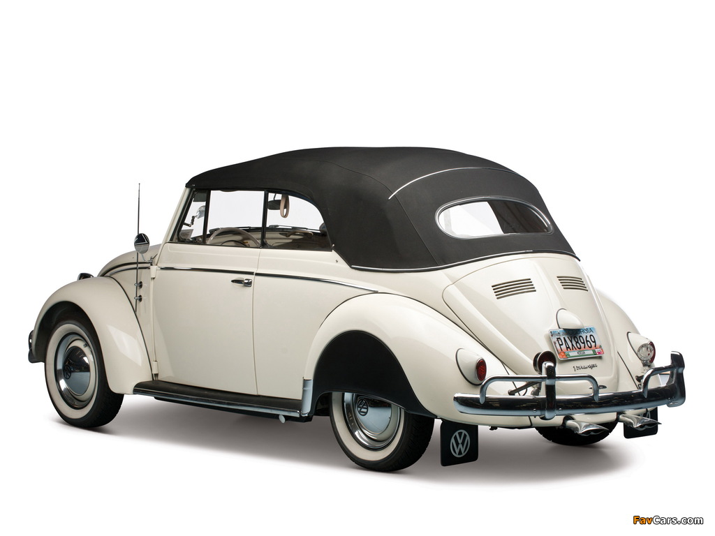 Volkswagen Beetle Convertible US-spec 1959 wallpapers (1024 x 768)