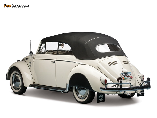 Volkswagen Beetle Convertible US-spec 1959 wallpapers (640 x 480)