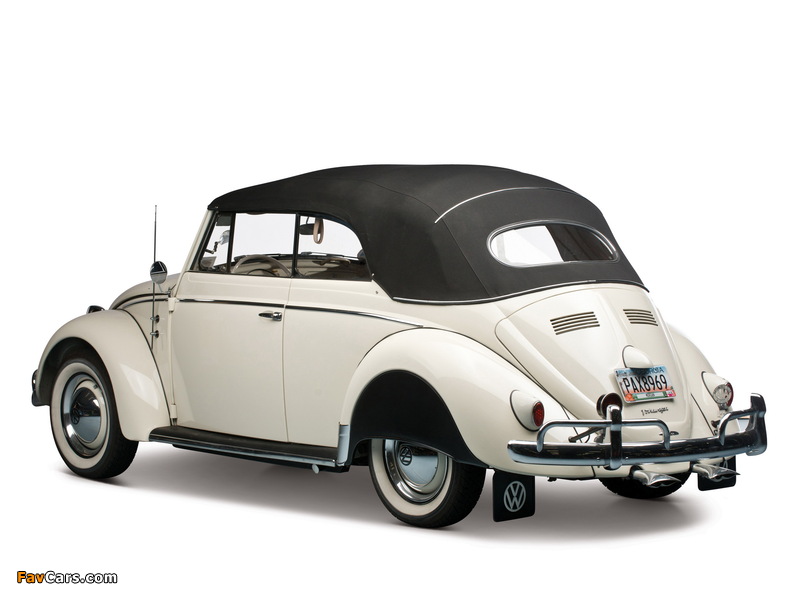 Volkswagen Beetle Convertible US-spec 1959 wallpapers (800 x 600)