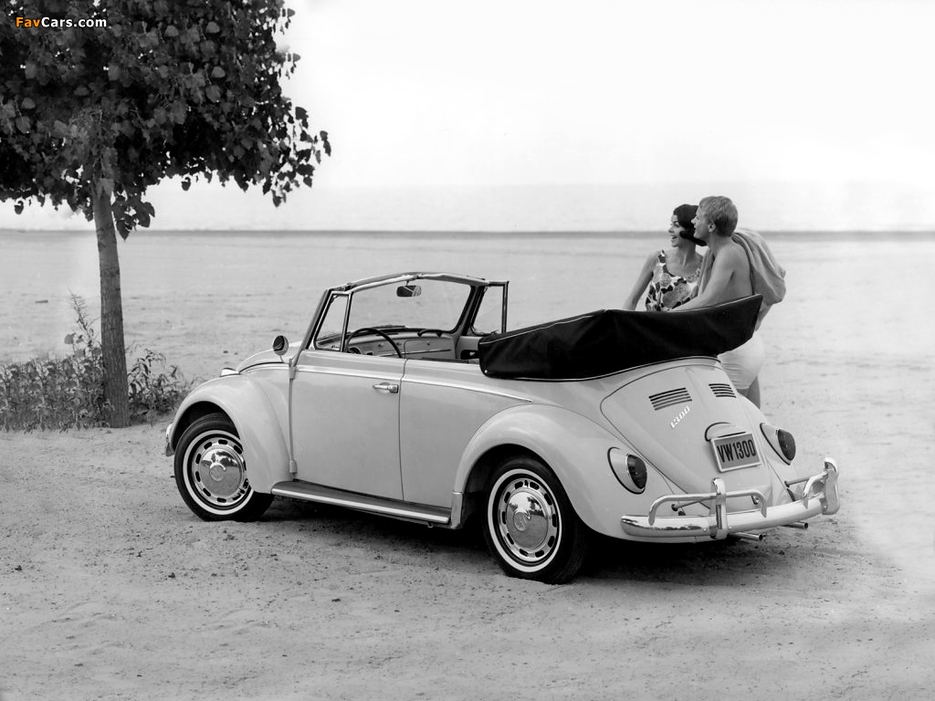 Volkswagen Beetle Convertible (Type 1) 1962–68 photos (1024 x 768)