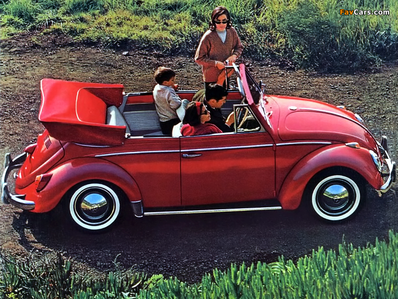 Volkswagen Beetle Convertible (Type 1) 1962–68 photos (800 x 600)