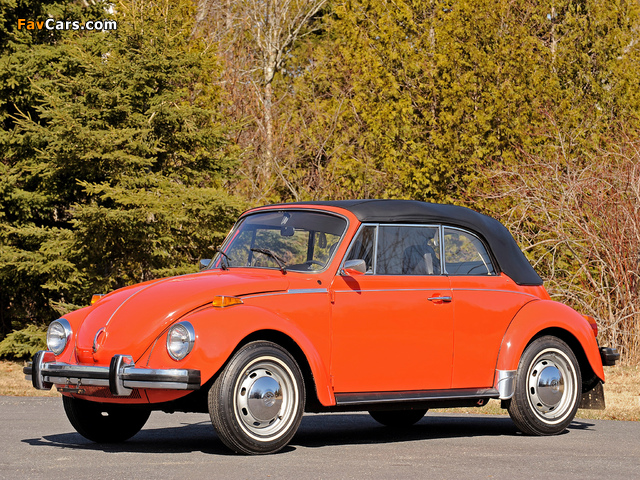 Volkswagen Beetle Convertible 1972 photos (640 x 480)