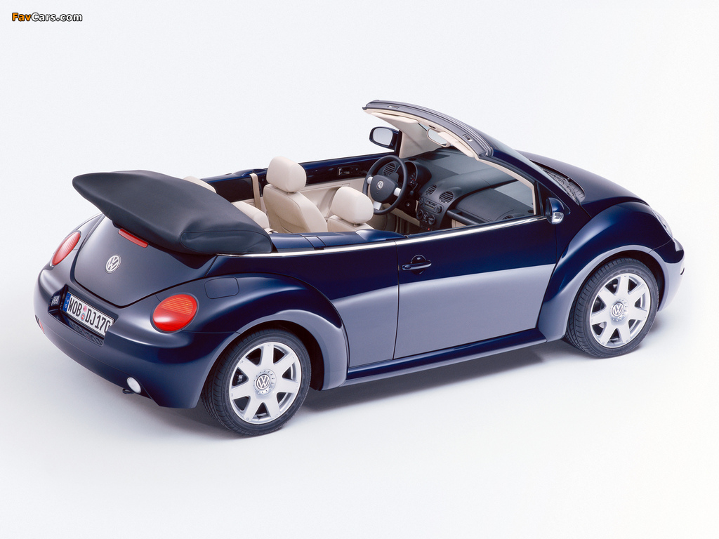 Volkswagen New Beetle Cabrio 2000–05 pictures (1024 x 768)