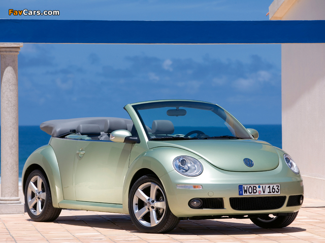Volkswagen New Beetle Cabrio 2006–10 photos (640 x 480)