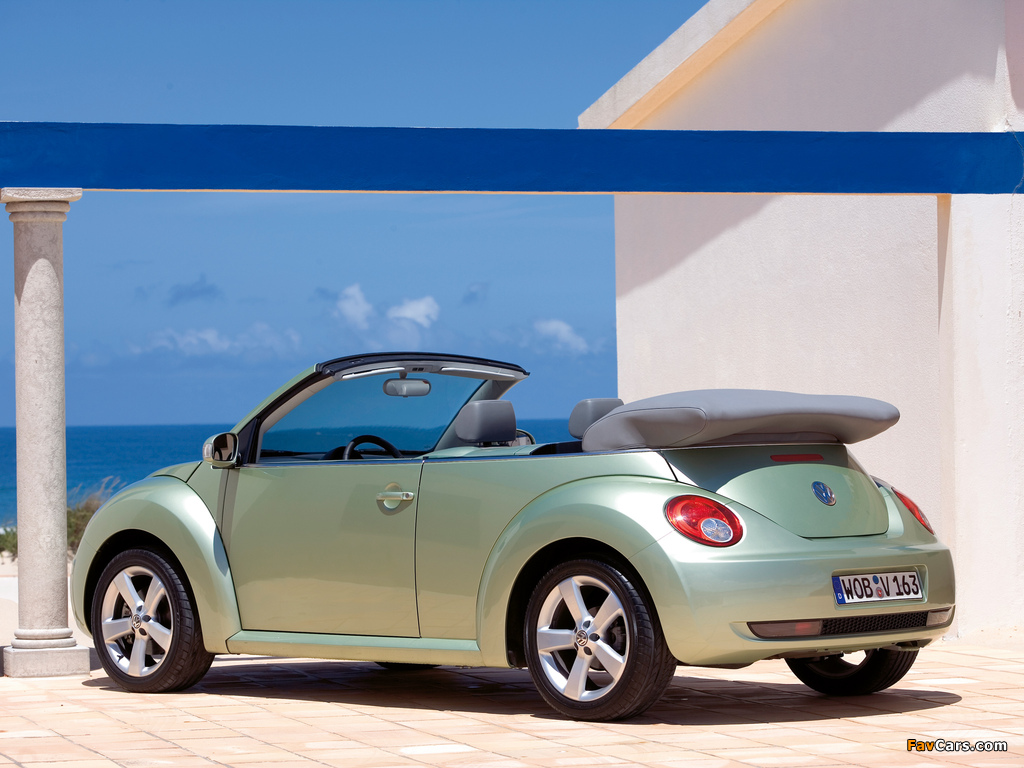 Volkswagen New Beetle Cabrio 2006–10 wallpapers (1024 x 768)