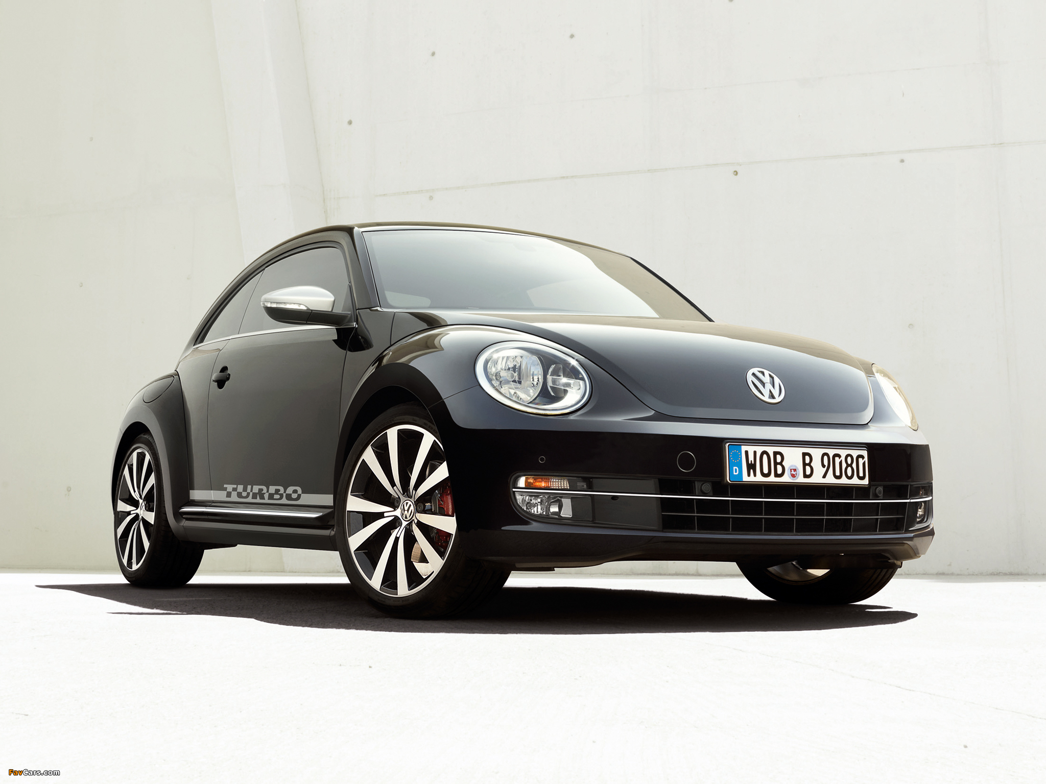 Volkswagen Beetle Turbo Black 2012 wallpapers (2048 x 1536)