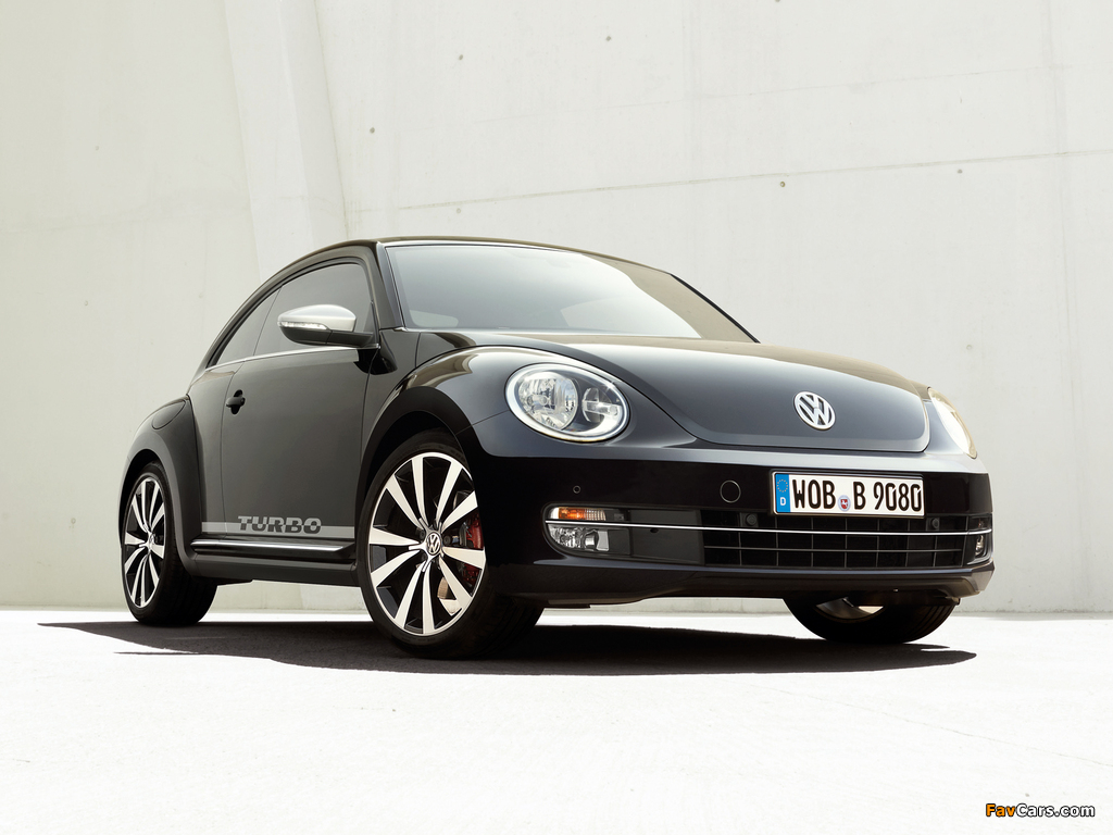 Volkswagen Beetle Turbo Black 2012 wallpapers (1024 x 768)