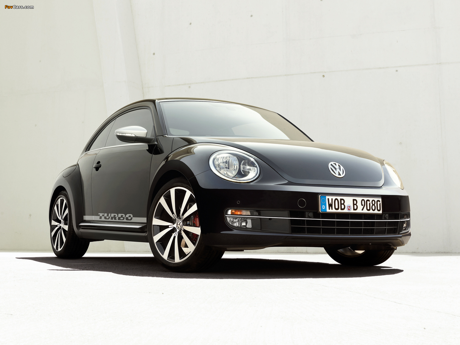 Volkswagen Beetle Turbo Black 2012 wallpapers (1600 x 1200)