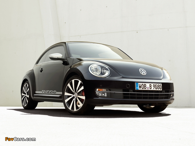 Volkswagen Beetle Turbo Black 2012 wallpapers (640 x 480)