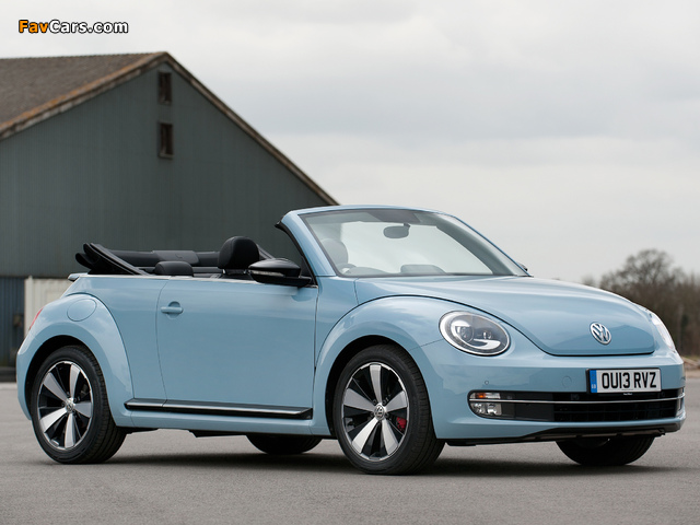 Volkswagen Beetle Cabrio UK-spec 2013 wallpapers (640 x 480)