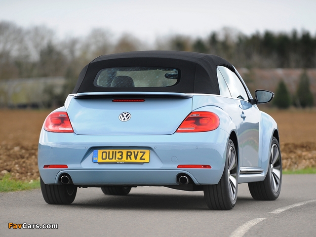 Volkswagen Beetle Cabrio UK-spec 2013 wallpapers (640 x 480)