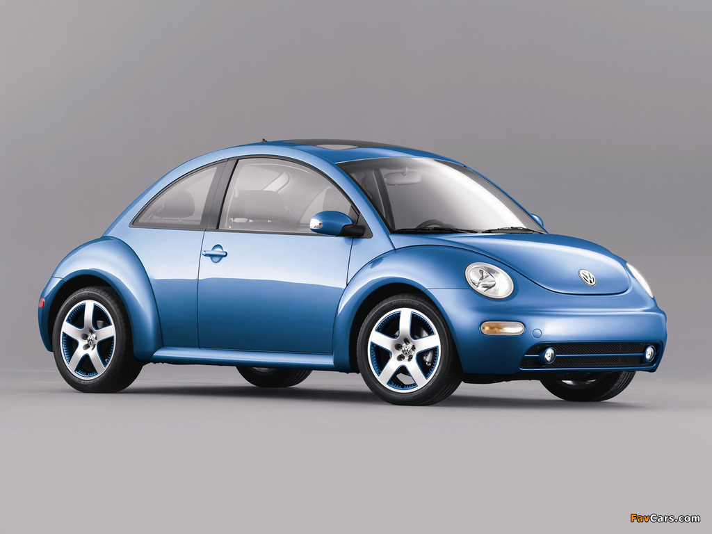Volkswagen New Beetle Satellite Blue 2004 wallpapers (1024 x 768)