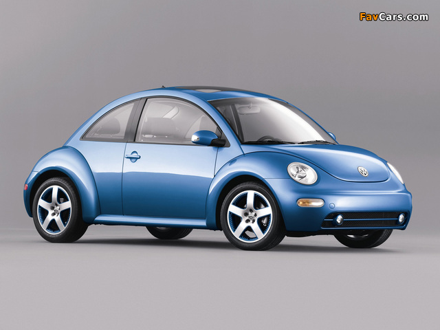 Volkswagen New Beetle Satellite Blue 2004 wallpapers (640 x 480)