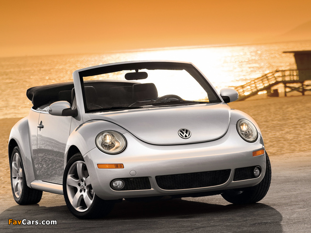 Volkswagen New Beetle Convertible 2006–10 wallpapers (640 x 480)