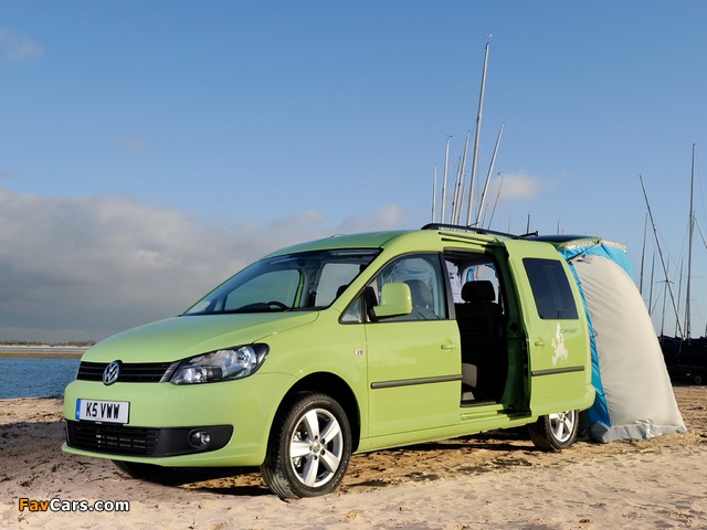 Photos of Volkswagen Caddy Camper UK-spec (Type 2K) 2013 (640 x 480)