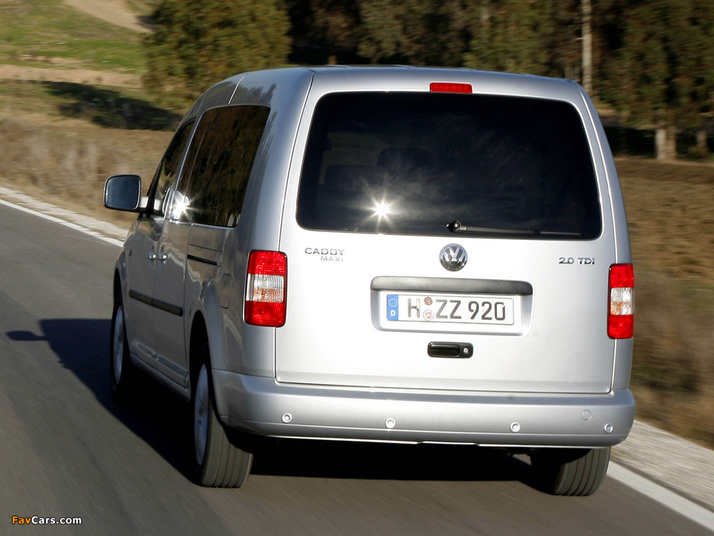 Volkswagen Caddy Maxi Life (Type 2K) 2007–10 photos (1024 x 768)