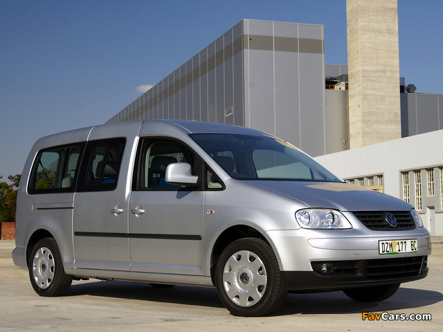 Volkswagen Caddy Maxi Life ZA-spec (Type 2K) 2007–10 photos (640 x 480)