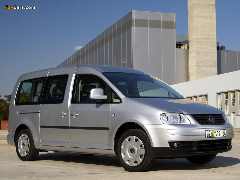 Volkswagen Caddy Maxi Life ZA-spec (Type 2K) 2007–10 photos (800 x 600)