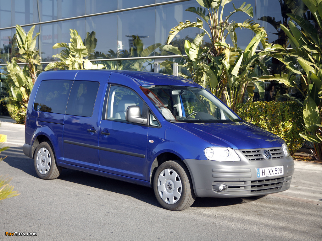 Volkswagen Caddy Combi Maxi (Type 2K) 2007–10 photos (1024 x 768)