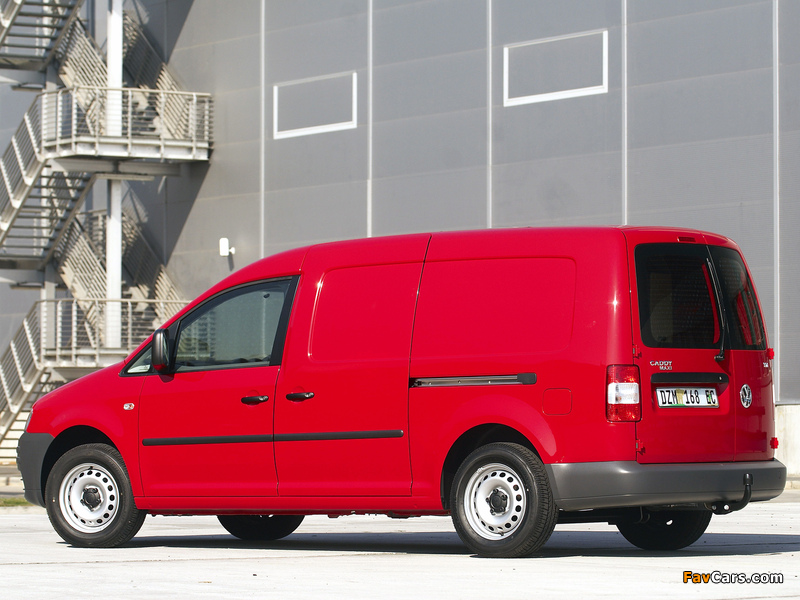 Volkswagen Caddy Maxi Panel Van ZA-spec (Type 2K) 2007–10 wallpapers (800 x 600)