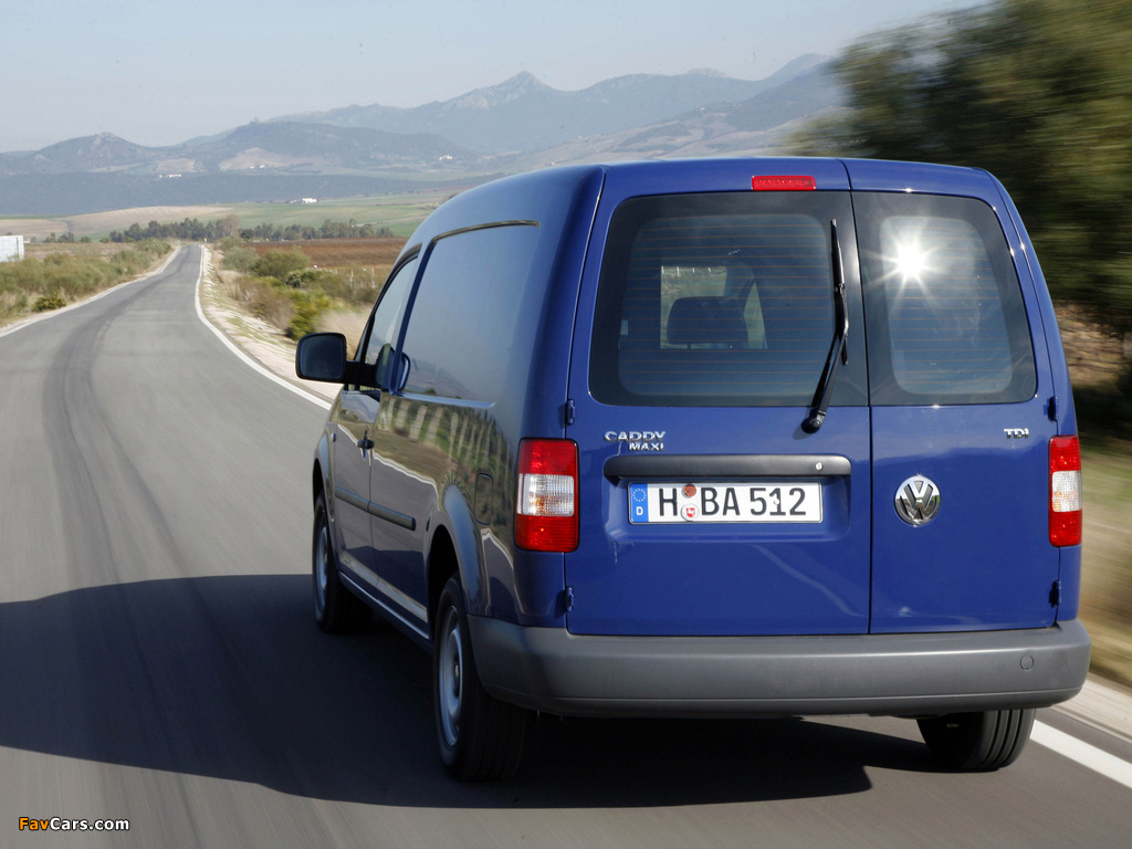 Volkswagen Caddy Kasten Maxi (Type 2K) 2007–10 wallpapers (1024 x 768)