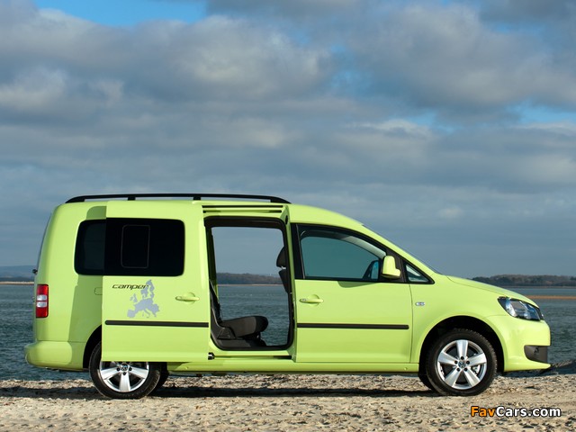 Volkswagen Caddy Camper UK-spec (Type 2K) 2013 photos (640 x 480)