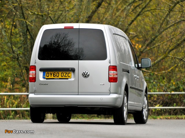 Volkswagen Caddy Kasten Maxi UK-spec (Type 2K) 2010 wallpapers (640 x 480)