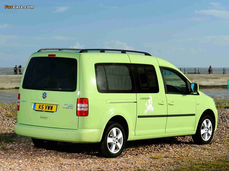 Volkswagen Caddy Camper UK-spec (Type 2K) 2013 wallpapers (800 x 600)