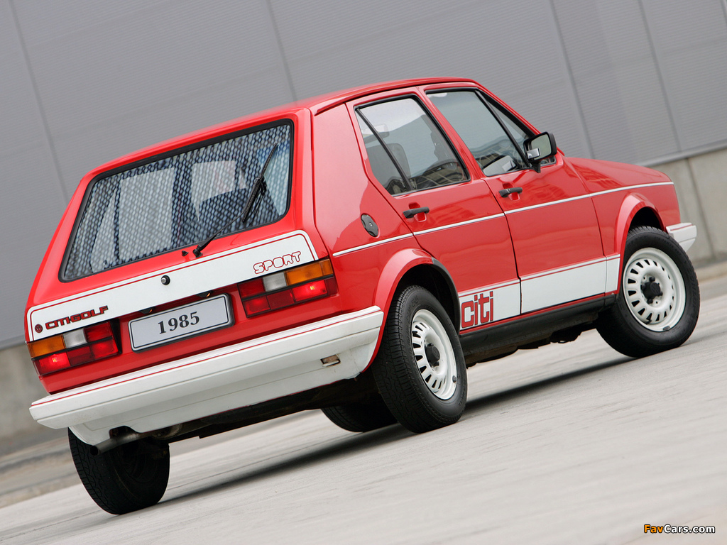 Pictures of Volkswagen Citi Golf Sport 1985–2003 (1024 x 768)