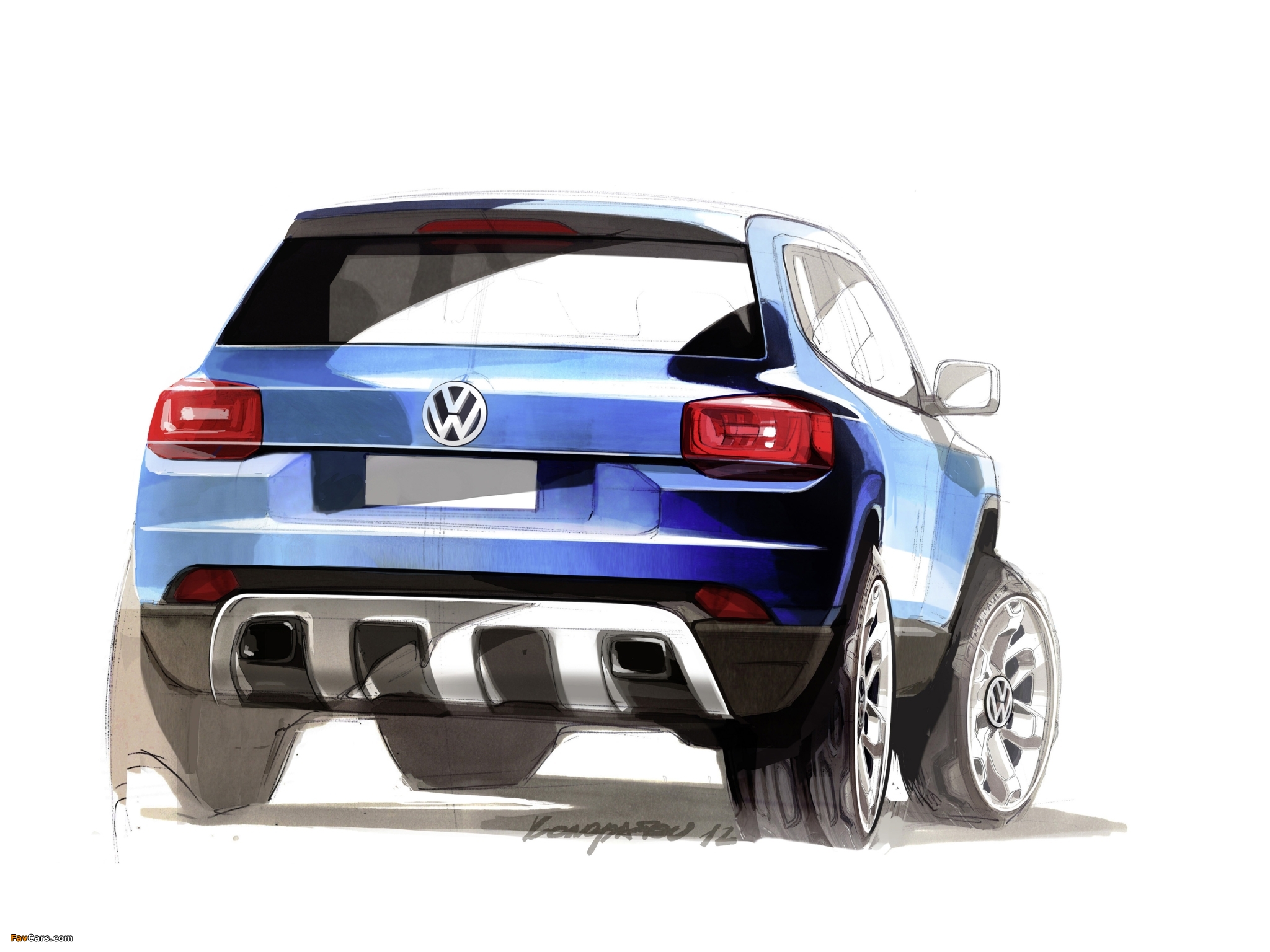 Sketch Volkswagen Taigun Concept 2012 photos (2048 x 1536)