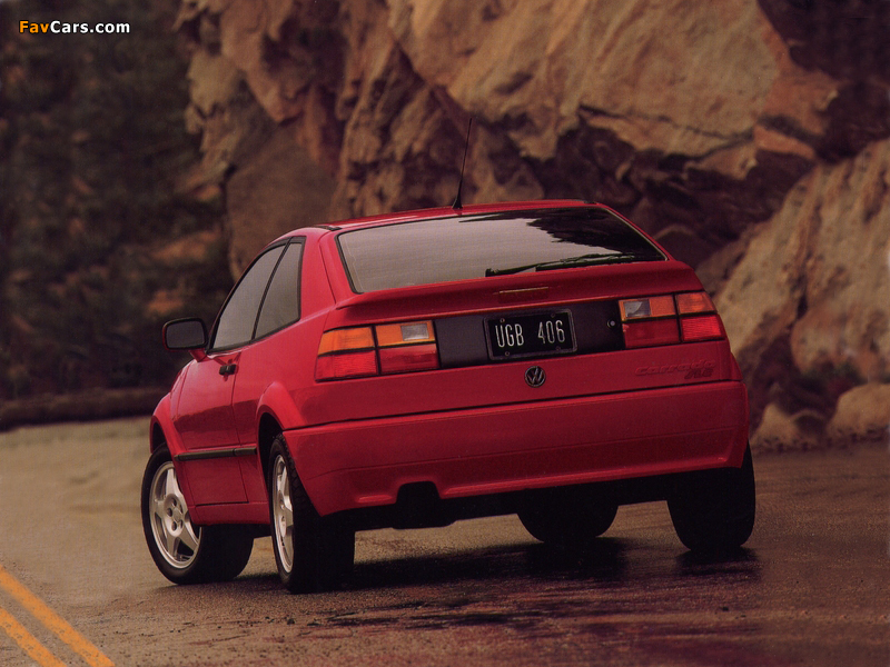 Volkswagen Corrado VR6 US-spec 1991–95 wallpapers (800 x 600)