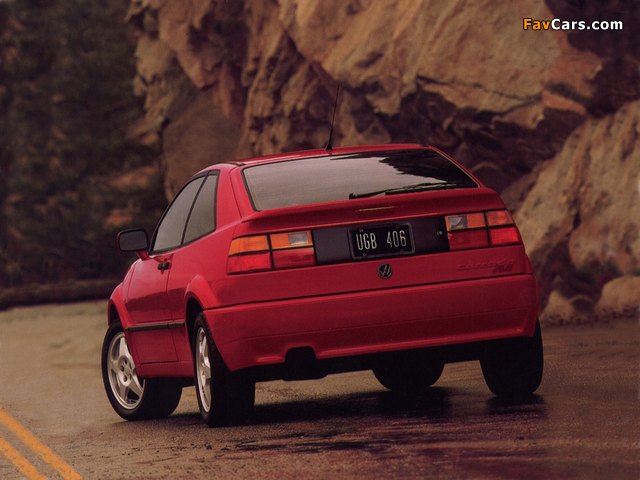 Volkswagen Corrado VR6 US-spec 1991–95 wallpapers (640 x 480)