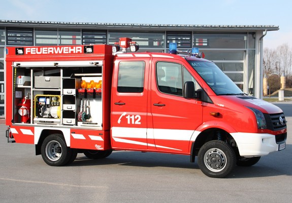 Images of Volkswagen Crafter Double Cab Pickup 4MOTION Feuerwehr 2011