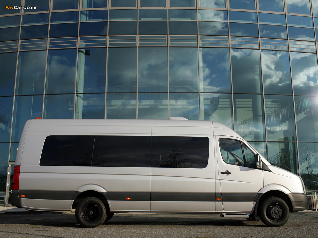 Pictures of Volkswagen Crafter LWB High Roof Bus 2006–11 (1024 x 768)