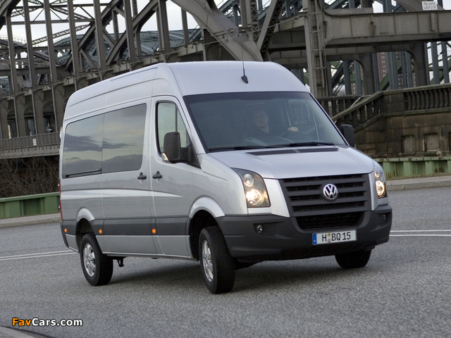 Volkswagen Crafter High Roof Bus 2006–11 photos (640 x 480)