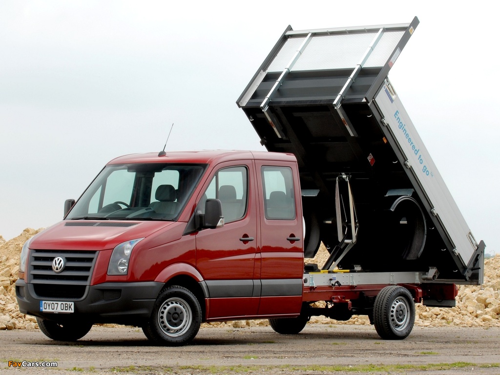 Volkswagen Crafter Double Cab Pickup UK-spec 2006–11 wallpapers (1024 x 768)