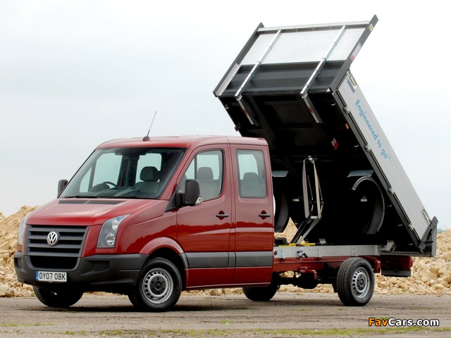 Volkswagen Crafter Double Cab Pickup UK-spec 2006–11 wallpapers (640 x 480)