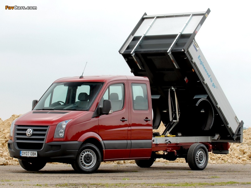 Volkswagen Crafter Double Cab Pickup UK-spec 2006–11 wallpapers (800 x 600)