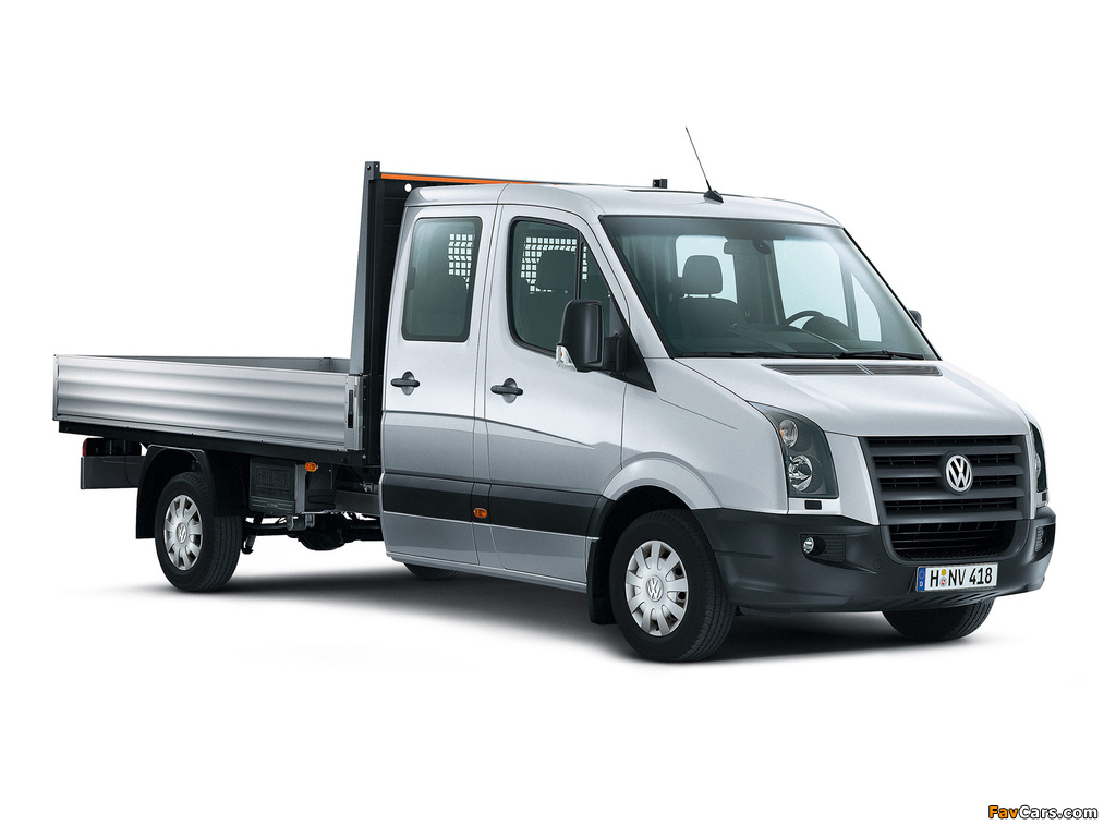 Volkswagen Crafter Double Cab Pickup 2006–11 wallpapers (1024 x 768)