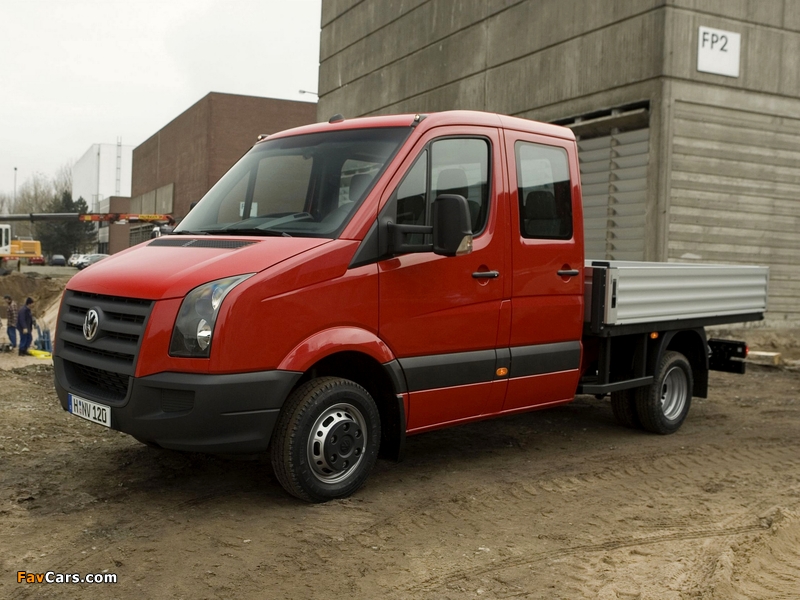 Volkswagen Crafter Double Cab Pickup 2006–11 wallpapers (800 x 600)