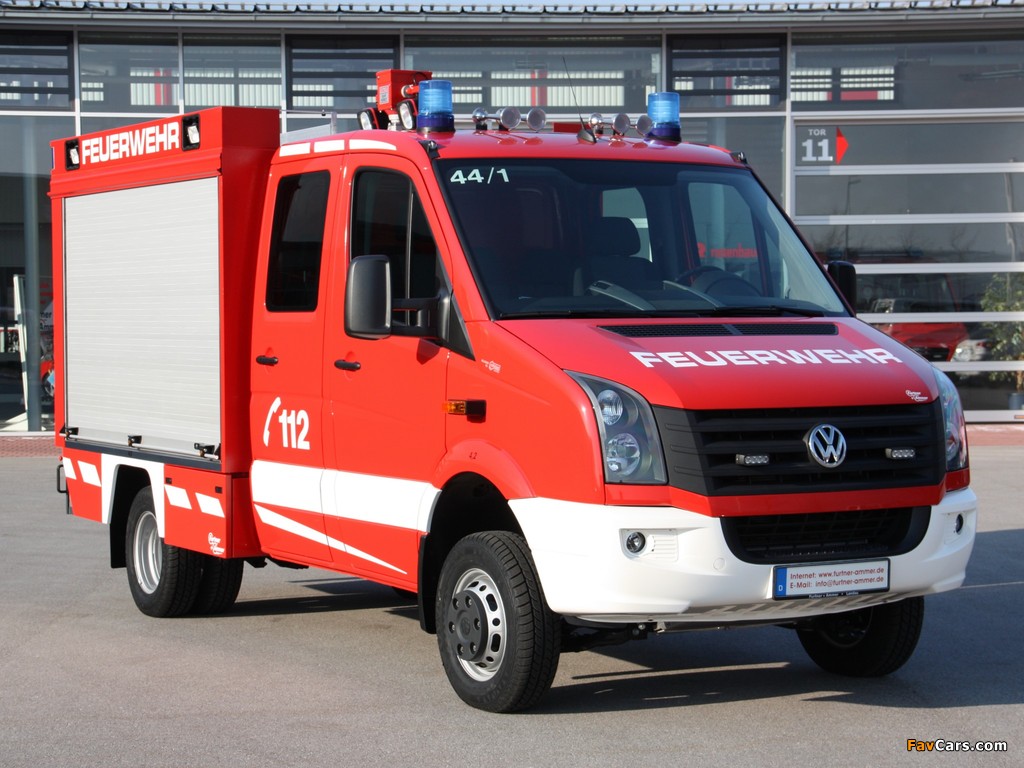 Volkswagen Crafter Double Cab Pickup 4MOTION Feuerwehr 2011 wallpapers (1024 x 768)