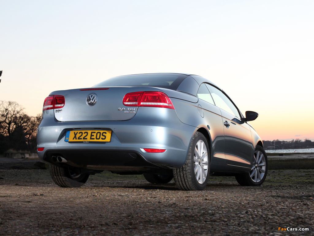 Volkswagen Eos UK-spec 2011 wallpapers (1024 x 768)