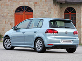 Images of Volkswagen Golf BlueMotion 5-door ZA-spec (Typ 5K) 2009–12