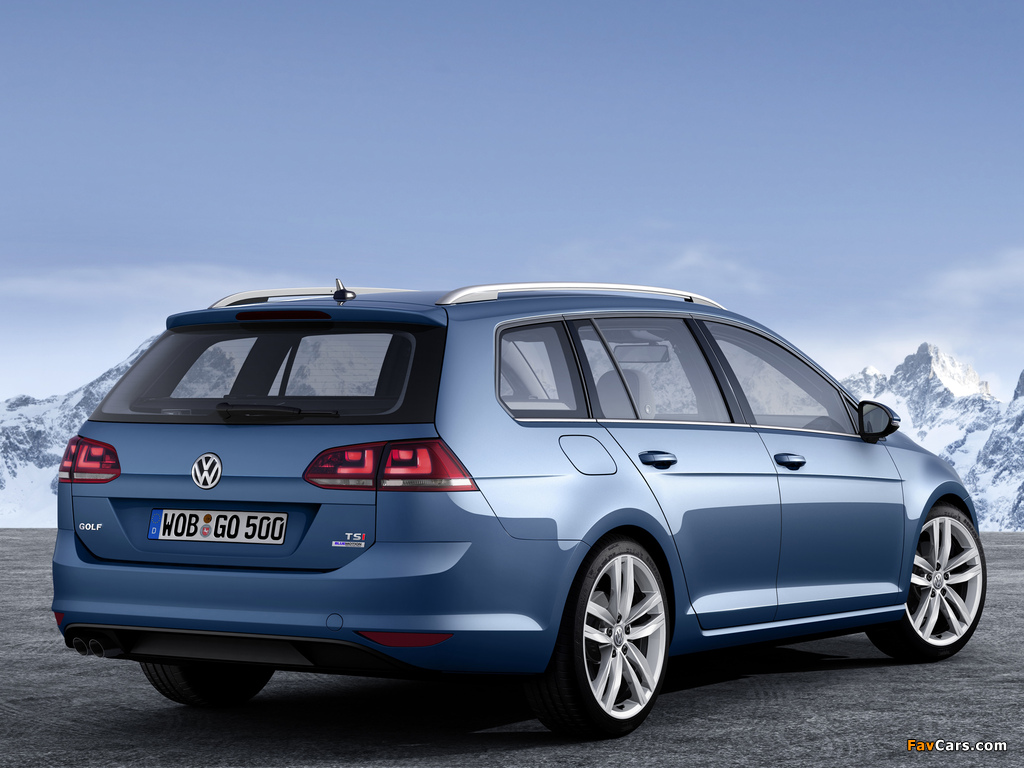Images of Volkswagen Golf TSI BlueMotion Variant (Typ 5G) 2013 (1024 x 768)