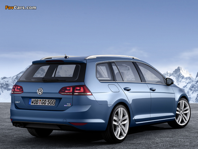 Images of Volkswagen Golf TSI BlueMotion Variant (Typ 5G) 2013 (640 x 480)