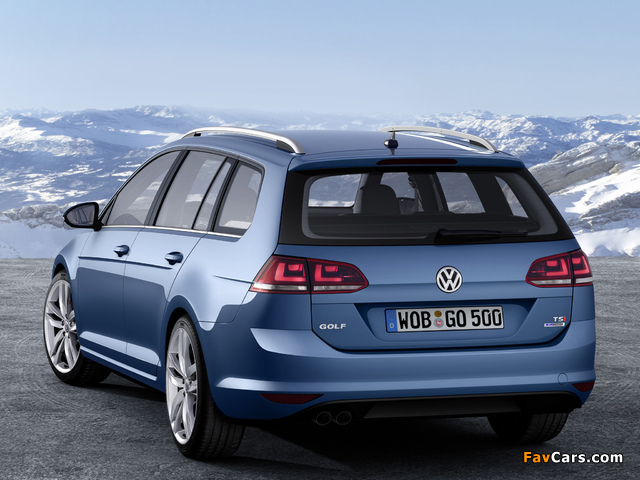 Images of Volkswagen Golf TSI BlueMotion Variant (Typ 5G) 2013 (640 x 480)